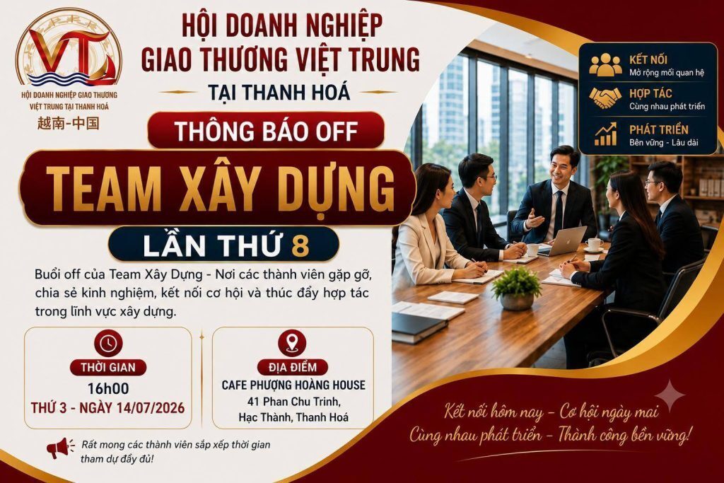 THÔNG BÁO OFF TEAM XÂY DỰNG – LẦN THỨ 8