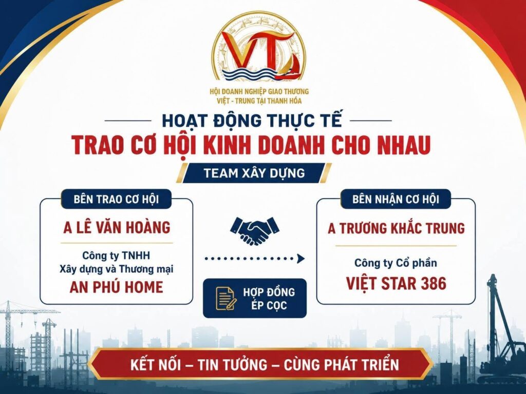 Hoạt Động Kết Nối – Trao Cơ Hội Kinh Doanh