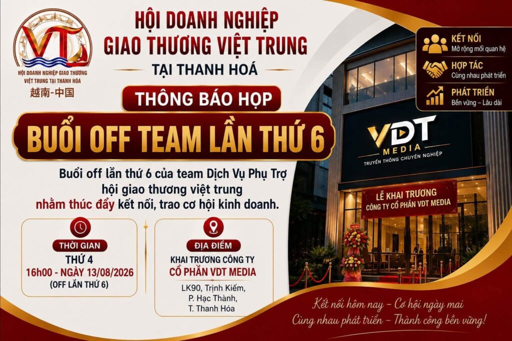 Thông Báo Buổi Off Team Lần Thứ 6 Team Dịch Vụ phụ Trợ