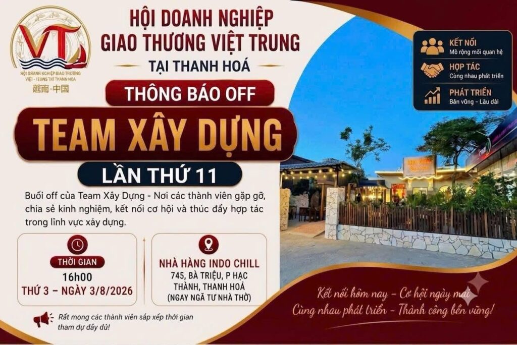 Team Xây Dựng – Hội Dn Giao Thương Việt Trung Tại Thanh Hóa (Lần Thứ 11)