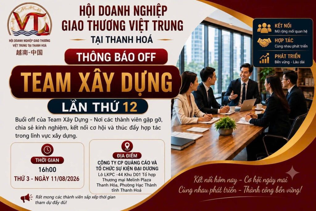THÔNG BÁO OFF TEAM XÂY DỰNG – LẦN THỨ 12